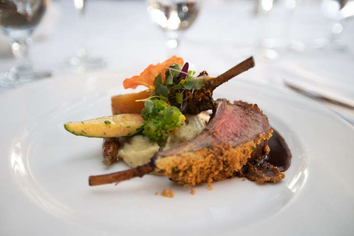 a piece of cake on a plate